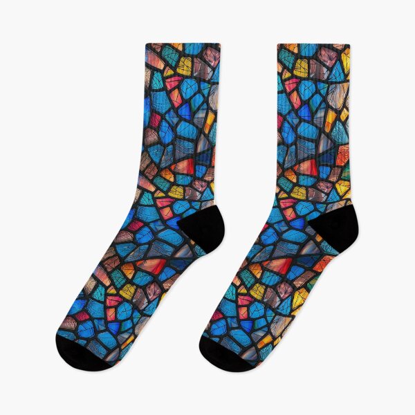 Item preview, Vibrant Mosaic Broken Stained Glass Pattern designed and sold by NTGUILTY.