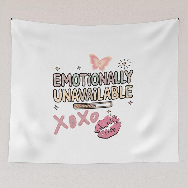 Item preview, Emotionally Unavailable | Pastel Y2K Aesthetic designed and sold by CroakHaus.