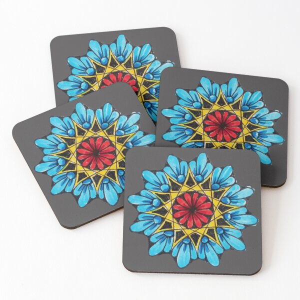 Item preview, blue flower star designed and sold by Goozeling.