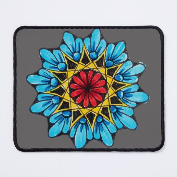 Item preview, blue flower star designed and sold by Goozeling.