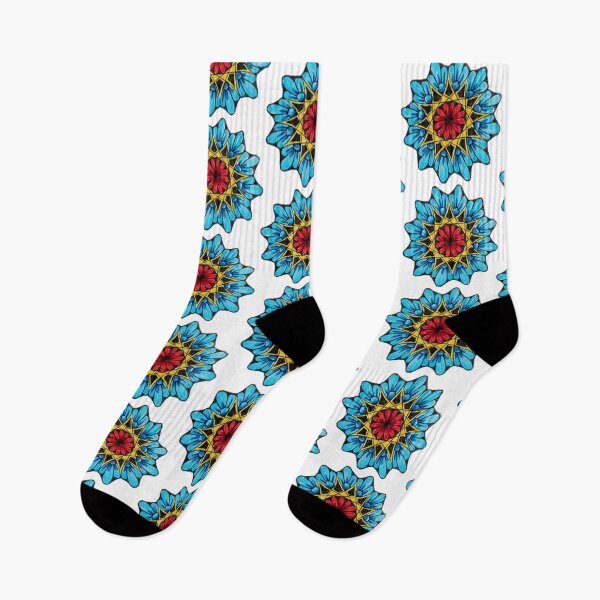 Item preview, blue flower star designed and sold by Goozeling.
