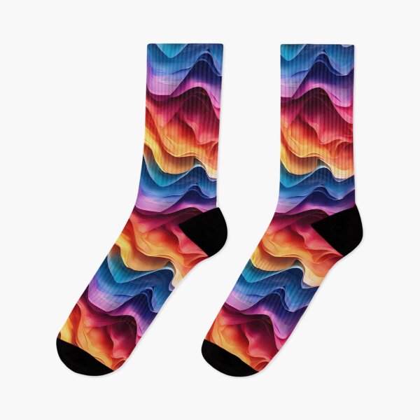 Item preview, Vibrant Liquid Abstract Gradient Waves Pattern designed and sold by NTGUILTY.