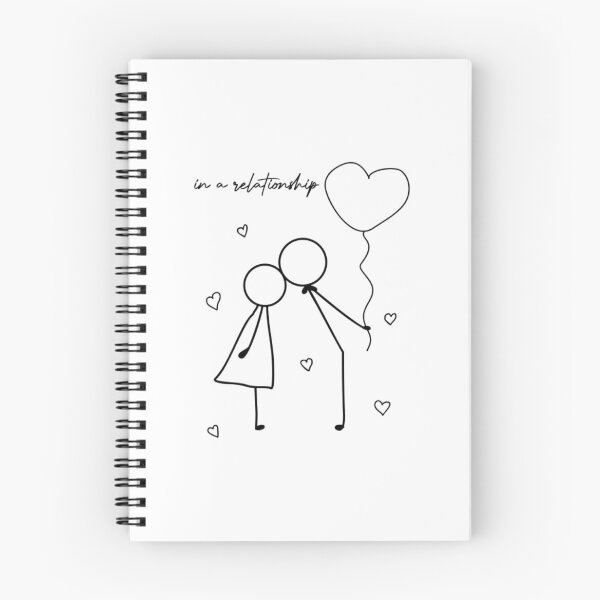 Item preview, In A Relationship Stick Couple Heart Balloon designed and sold by TinySharks.