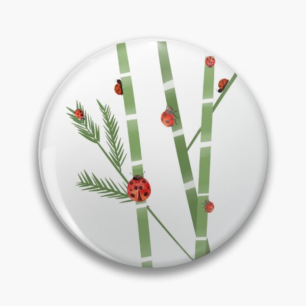 Item preview, Ladybug on bamboo designed and sold by SofikoDesigns.