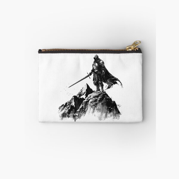 Item preview, Dark Fantasy Knight on Mountain | Epic Warrior with Sword Art | Medieval Hero Illustration designed and sold by inkoutninja.