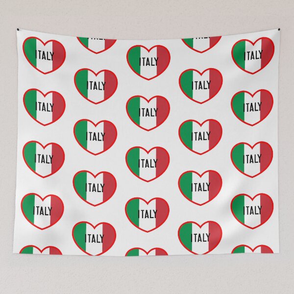 Item preview, Heart with Italian flag patriotic icon designed and sold by andbeldesign.
