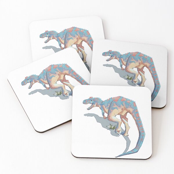 Item preview, Colourful Allosaurus Illustration  designed and sold by Duckittyu.