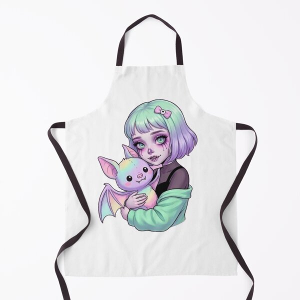 Item preview, Pastel Goth Luna Girl with Rainbow Bat Pet designed and sold by Stonealone44.