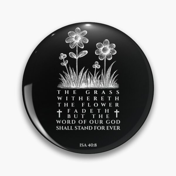 Item preview, Isaiah 40:8 Floral Bible Verse (KJV) designed and sold by Clothed in Scripture.