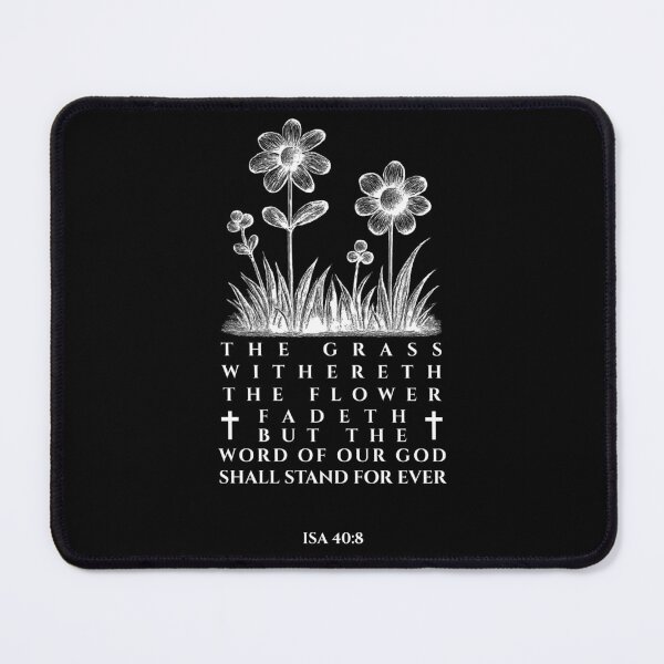 Item preview, Isaiah 40:8 Floral Bible Verse (KJV) designed and sold by Clothed in Scripture.