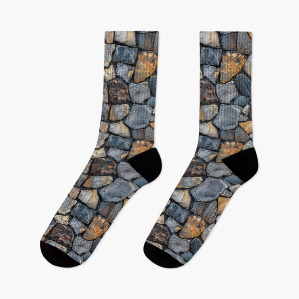 Item preview, Rustic Natural Slate and Gray Stone Wall Pattern designed and sold by NTGUILTY.