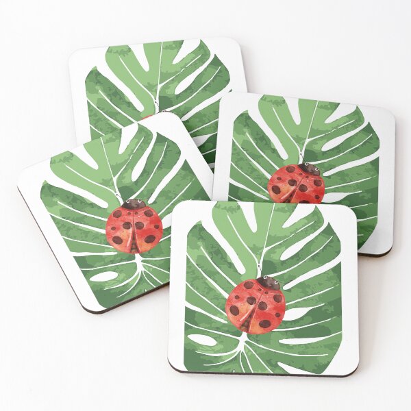 Item preview, Ladybug on leaf designed and sold by SofikoDesigns.