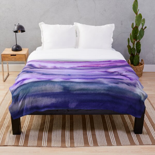 Power Purple Throw Blanket