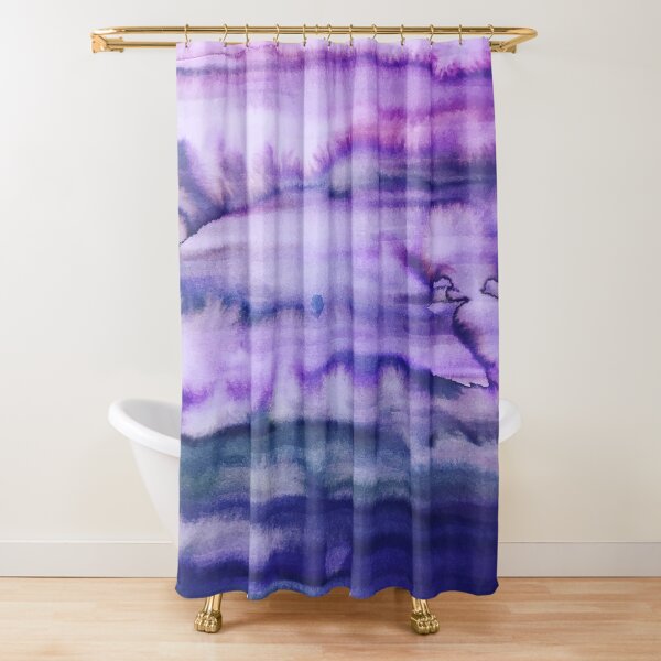 Power Purple Shower Curtain