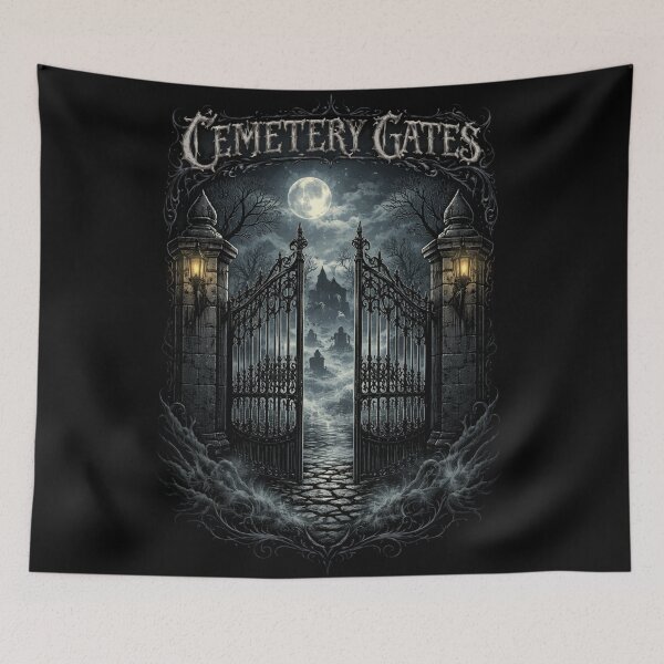 Item preview, Cemetery Gates – Gothic Moonlit Entrance designed and sold by Mouraludia.