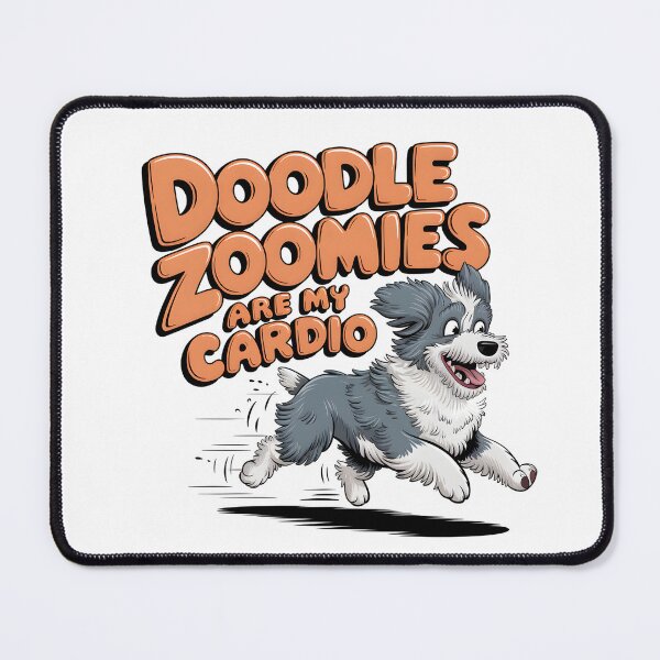 Item preview, Doodle Zoomies Are My Cardio – Funny Aussiedoodle Dog Lover Gift designed and sold by CuteDesignables.