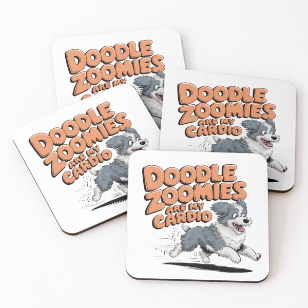 Item preview, Doodle Zoomies Are My Cardio – Funny Aussiedoodle Dog Lover Gift designed and sold by CuteDesignables.