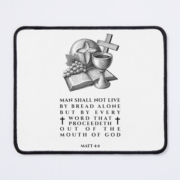 Item preview, Matthew 4:4 Word of the Lord designed and sold by Clothed in Scripture.