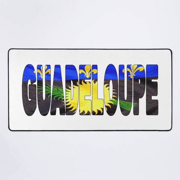 Item preview, GUADELOUPE - Flag Flying in Wind cut to Letters Souvenir Sticker Shirt designed and sold by Adam Gormley.