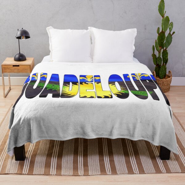Item preview, GUADELOUPE - Flag Flying in Wind cut to Letters Souvenir Sticker Shirt designed and sold by Adam Gormley.