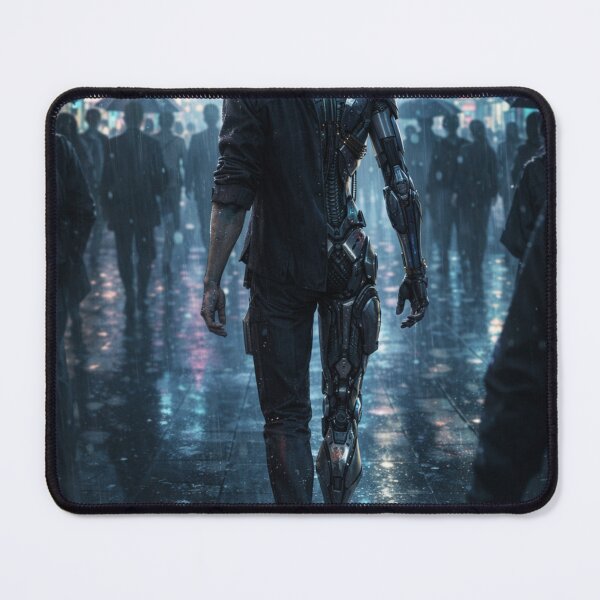 Item preview, Cyberpunk Drifter in the Rain Futuristic Anime City Street designed and sold by Element Horizon Studio.