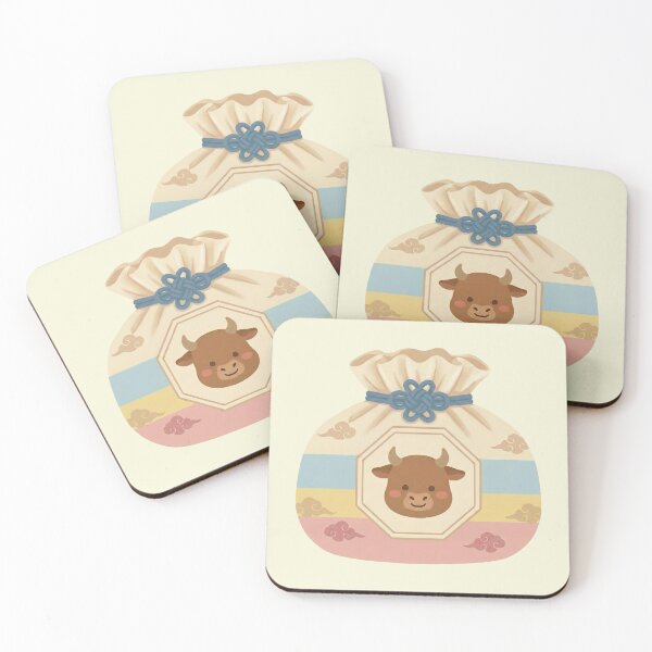 Item preview, Cute Year of the Ox Korean Zodiac Lucky Bag (Diligence & Strength) designed and sold by Kz(k-zodiac).
