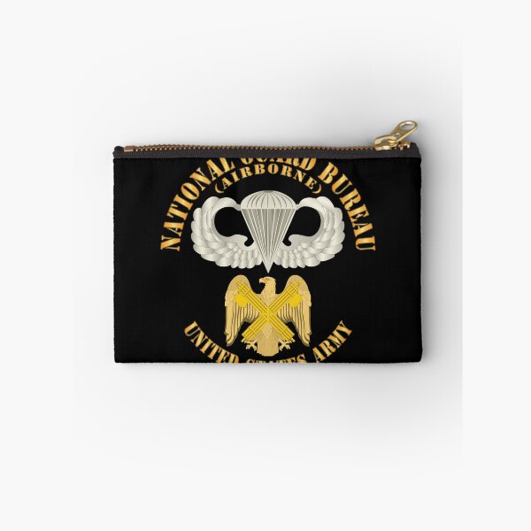 Item preview, Army - National Guard Bureau w Airborne Badge - Br X 300 designed and sold by Military Insignia Products.