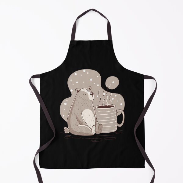 Item preview, Quiet Winter Bear with Mug – Cozy Minimal Woodland Illustration designed and sold by Shop9999.