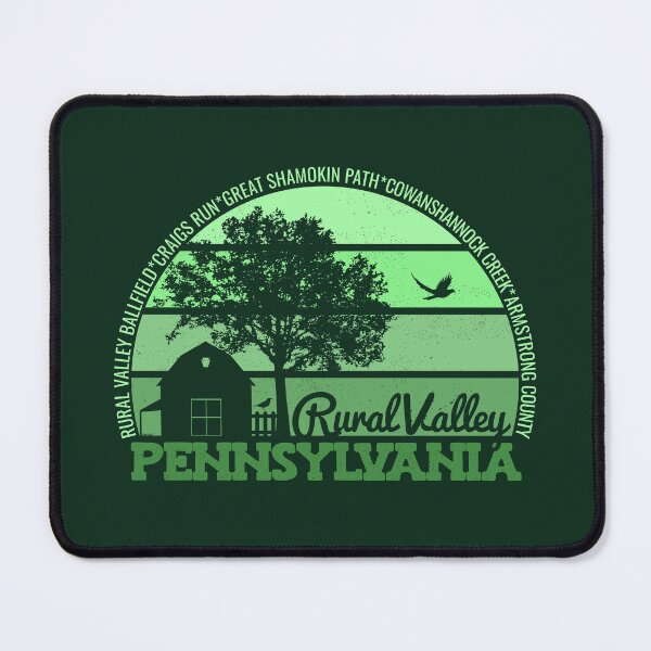 Item preview, Rural Valley Pennsylvania Sunset Retro Vintage Local Pride Logo designed and sold by CRHPOD20.