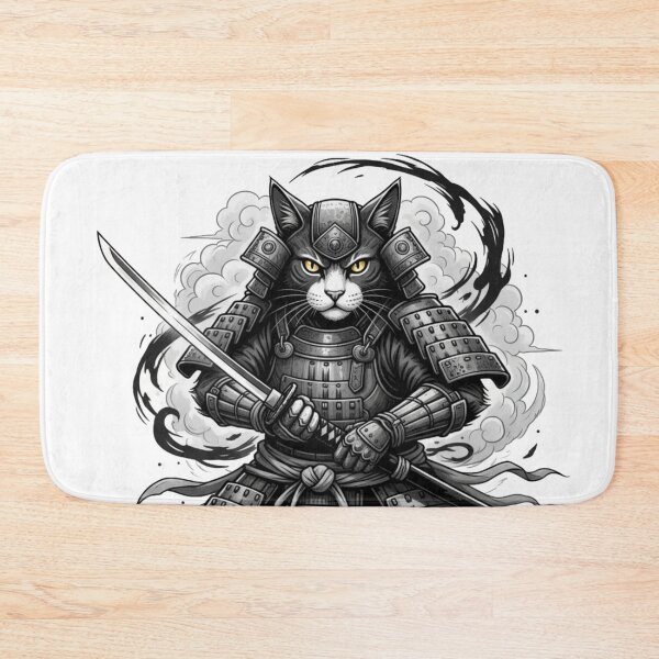 Item preview, Shadow Warrior: Deadly Samurai Cat Guardian designed and sold by MartinxMarie.
