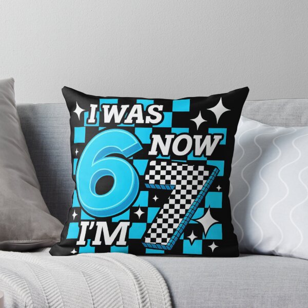 Item preview, Blue Checkered 7th Birthday I Was 6 Now I'm 7 designed and sold by haitrieuic96.