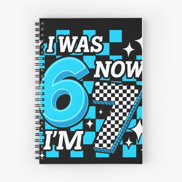 Item preview, Blue Checkered 7th Birthday I Was 6 Now I'm 7 designed and sold by haitrieuic96.