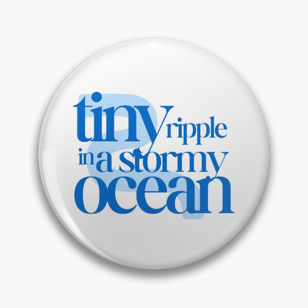Item preview, Tiny ripple in a stormy ocean (baby blue) designed and sold by L0tteKar0tte.