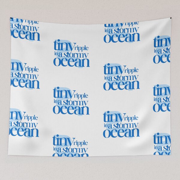 Item preview, Tiny ripple in a stormy ocean (baby blue) designed and sold by L0tteKar0tte.