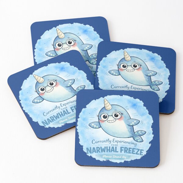 Item preview, The Narwhal Freeze Anxie-tee designed and sold by Wondergirl Wanderings.
