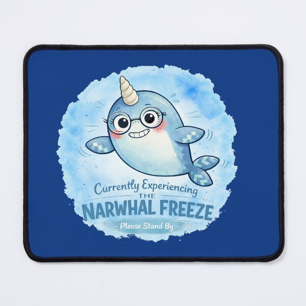 Item preview, The Narwhal Freeze Anxie-tee designed and sold by Wondergirl Wanderings.