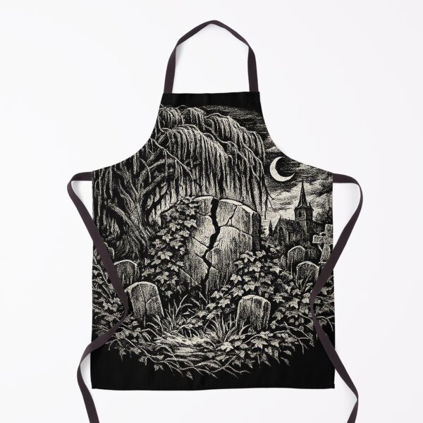 Item preview, Weeping Willow Grave – Gothic Moonlit Cemetery designed and sold by Mouraludia.