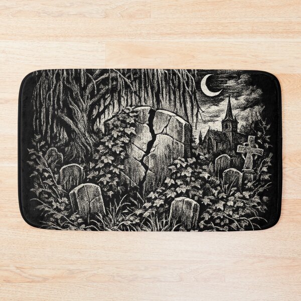Item preview, Weeping Willow Grave – Gothic Moonlit Cemetery designed and sold by Mouraludia.