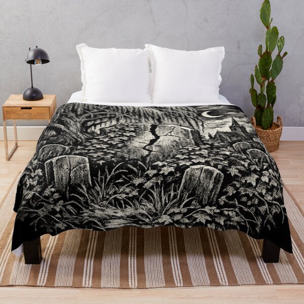 Item preview, Weeping Willow Grave – Gothic Moonlit Cemetery designed and sold by Mouraludia.