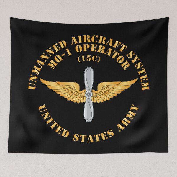 Item preview, Army - Unmanned Aircraft System - MQ-1 Operator - 15C - US Army - Aviation branch X 300 designed and sold by Military Insignia Products.