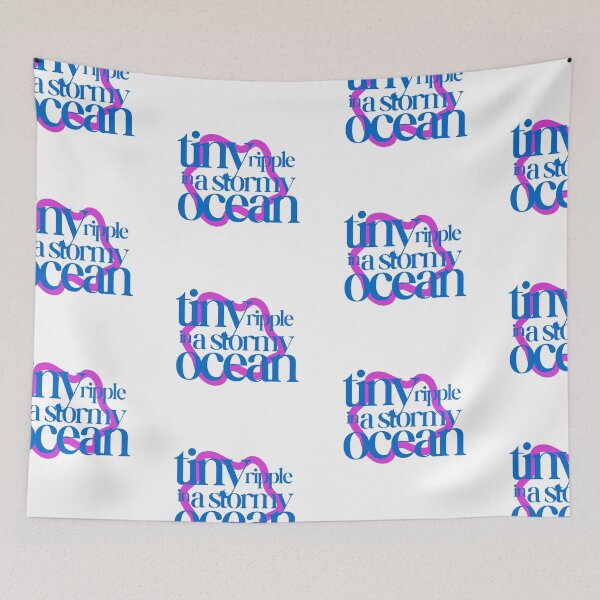 Item preview, Tiny ripple in a stormy ocean (pink) designed and sold by L0tteKar0tte.