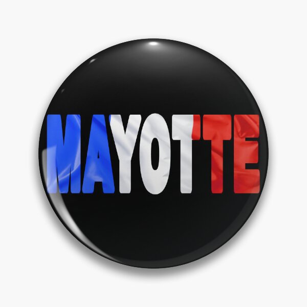 Item preview, MAYOTTE - Flag Flying in Wind cut to Letters Souvenir Sticker Shirt designed and sold by Adam Gormley.
