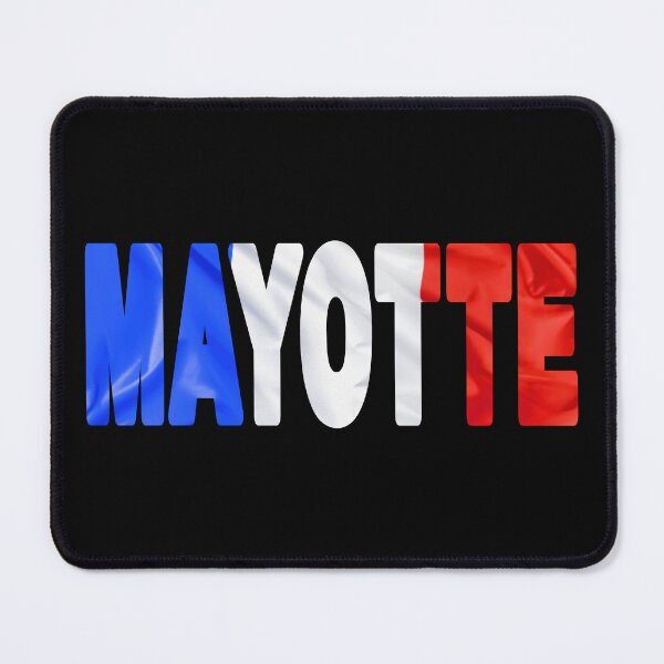 Item preview, MAYOTTE - Flag Flying in Wind cut to Letters Souvenir Sticker Shirt designed and sold by Adam Gormley.