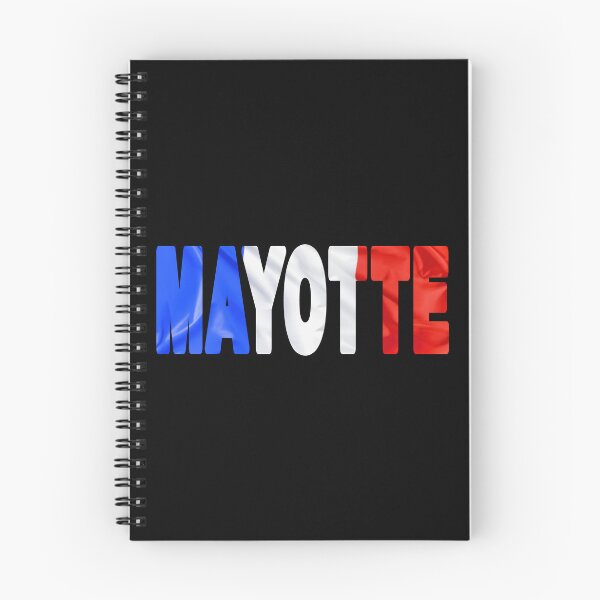 Item preview, MAYOTTE - Flag Flying in Wind cut to Letters Souvenir Sticker Shirt designed and sold by Adam Gormley.