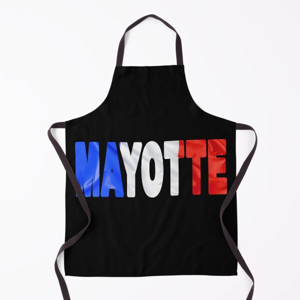 Item preview, MAYOTTE - Flag Flying in Wind cut to Letters Souvenir Sticker Shirt designed and sold by Adam Gormley.