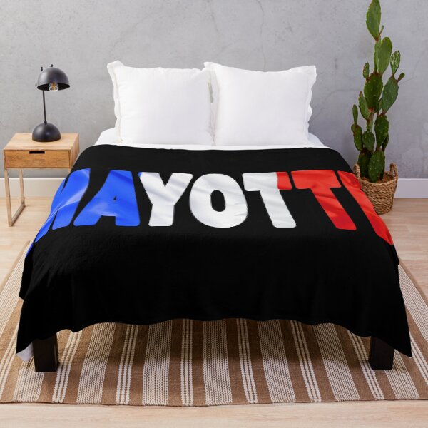 Item preview, MAYOTTE - Flag Flying in Wind cut to Letters Souvenir Sticker Shirt designed and sold by Adam Gormley.