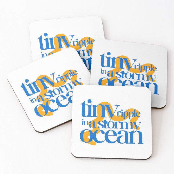 Item preview, Tiny ripple in a stormy ocean (orange) designed and sold by L0tteKar0tte.