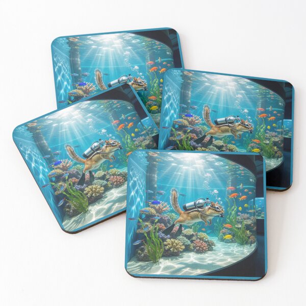 Item preview, Intrepid Chipmunk Scuba Dives in Aquarium designed and sold by Tridentulus.