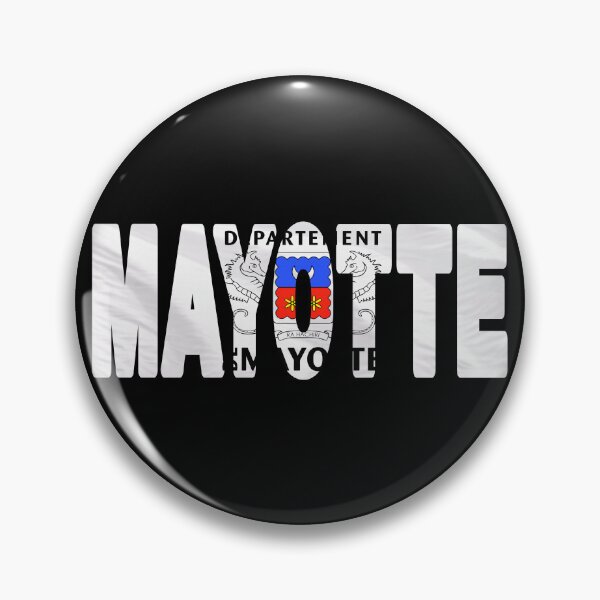 Item preview, MAYOTTE - Flag Flying in Wind cut to Letters Souvenir Sticker Shirt designed and sold by Adam Gormley.