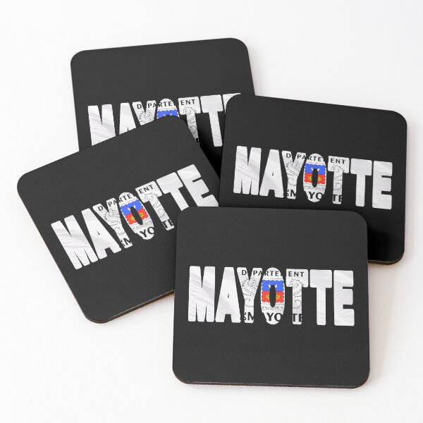 Item preview, MAYOTTE - Flag Flying in Wind cut to Letters Souvenir Sticker Shirt designed and sold by Adam Gormley.